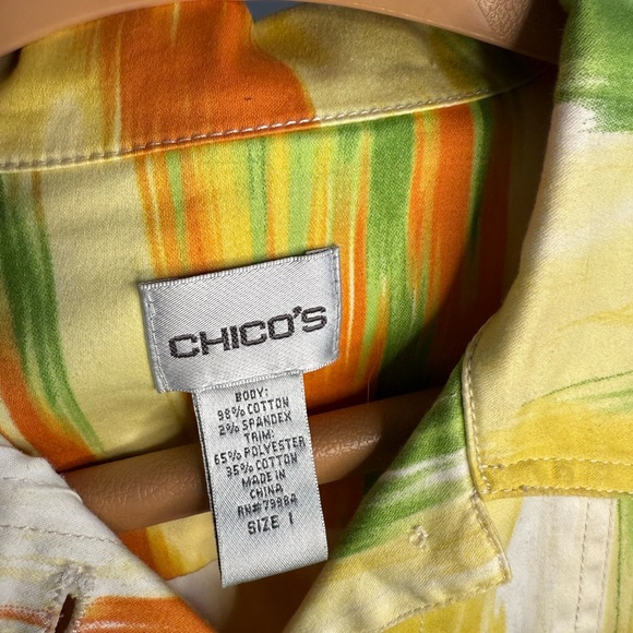 Chico's Multicolor Patterned Jacket - Picture 2 of 3